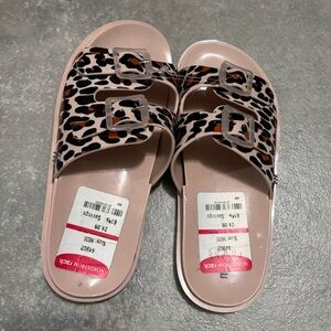 Mini Melissa Pink Cheetah Girls’ sandals size 2